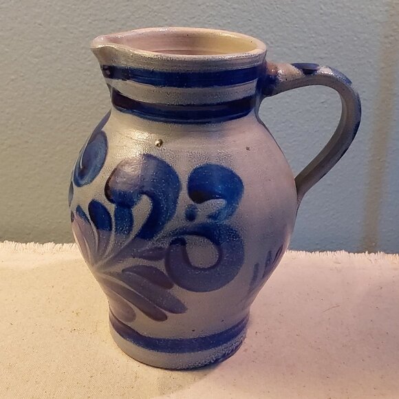 Vintage German salt crock pitcher - Picture 1 of 5